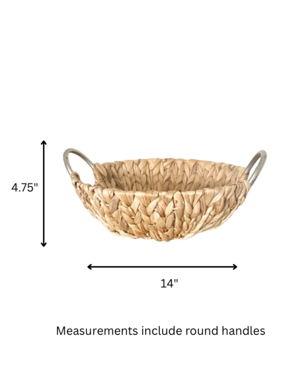 Handcrafted Braided Water Hyacinth Basket